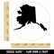Alaska State Silhouette Rubber Stamp for Stamping Crafting Planners